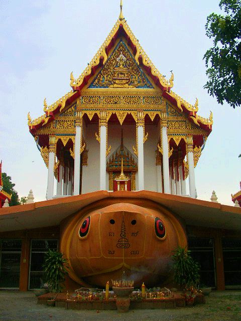 พระอุโบสถบนหลังเต่าแห่งเดียวในโลก วัดพานิชธรรมิการาม วัดในตำบลหนองเต่า อำเภอบ้านหมี่ จังหวัดลพบุี