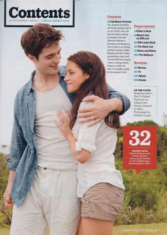 The Twilight Saga : Breaking Dawn @ Entertainment Weekly August 2011