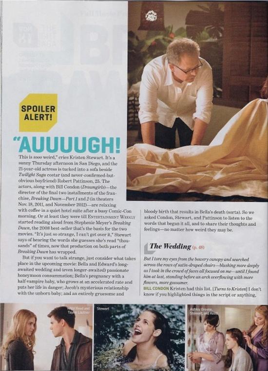 The Twilight Saga : Breaking Dawn @ Entertainment Weekly August 2011