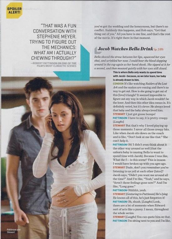 The Twilight Saga : Breaking Dawn @ Entertainment Weekly August 2011