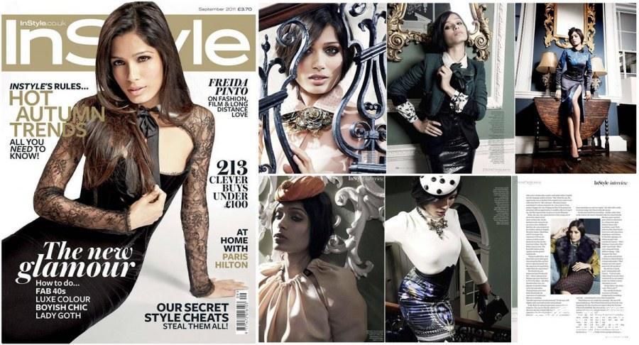 Freida Pinto @ InStyle UK Magazine September 2011