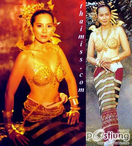 น้องฟ้า กะชุดประจำชาติไทยที่แอบคล้ายชุดล้านนาสมัยก่อนตรงนม อิอิ