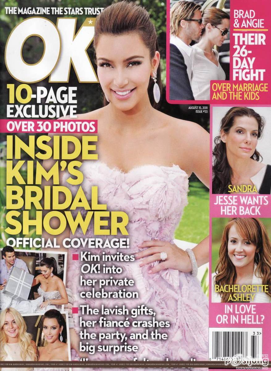 Kim Kardashian Wedding Day @ OK! Magazine issue 33 August 2011