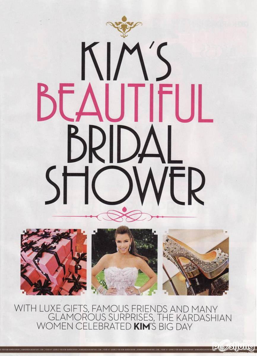 Kim Kardashian Wedding Day @ OK! Magazine issue 33 August 2011