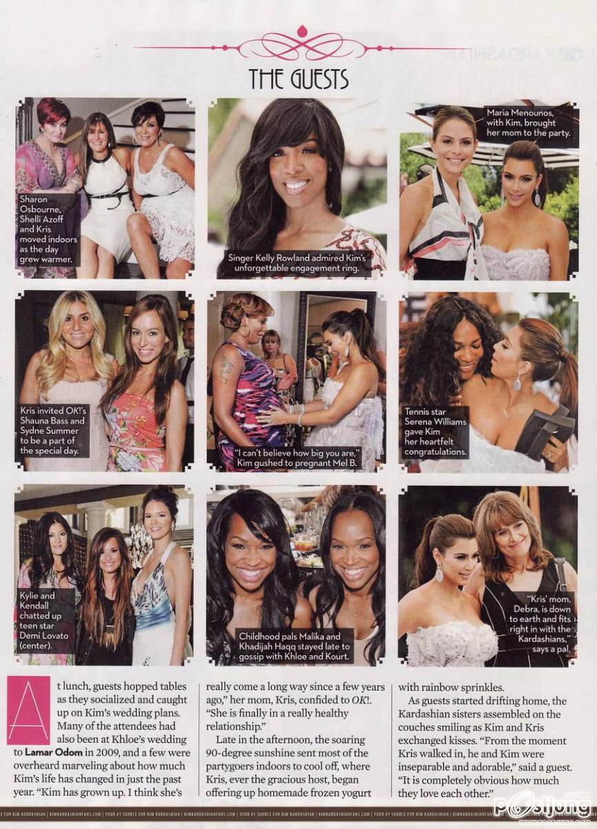 Kim Kardashian Wedding Day @ OK! Magazine issue 33 August 2011