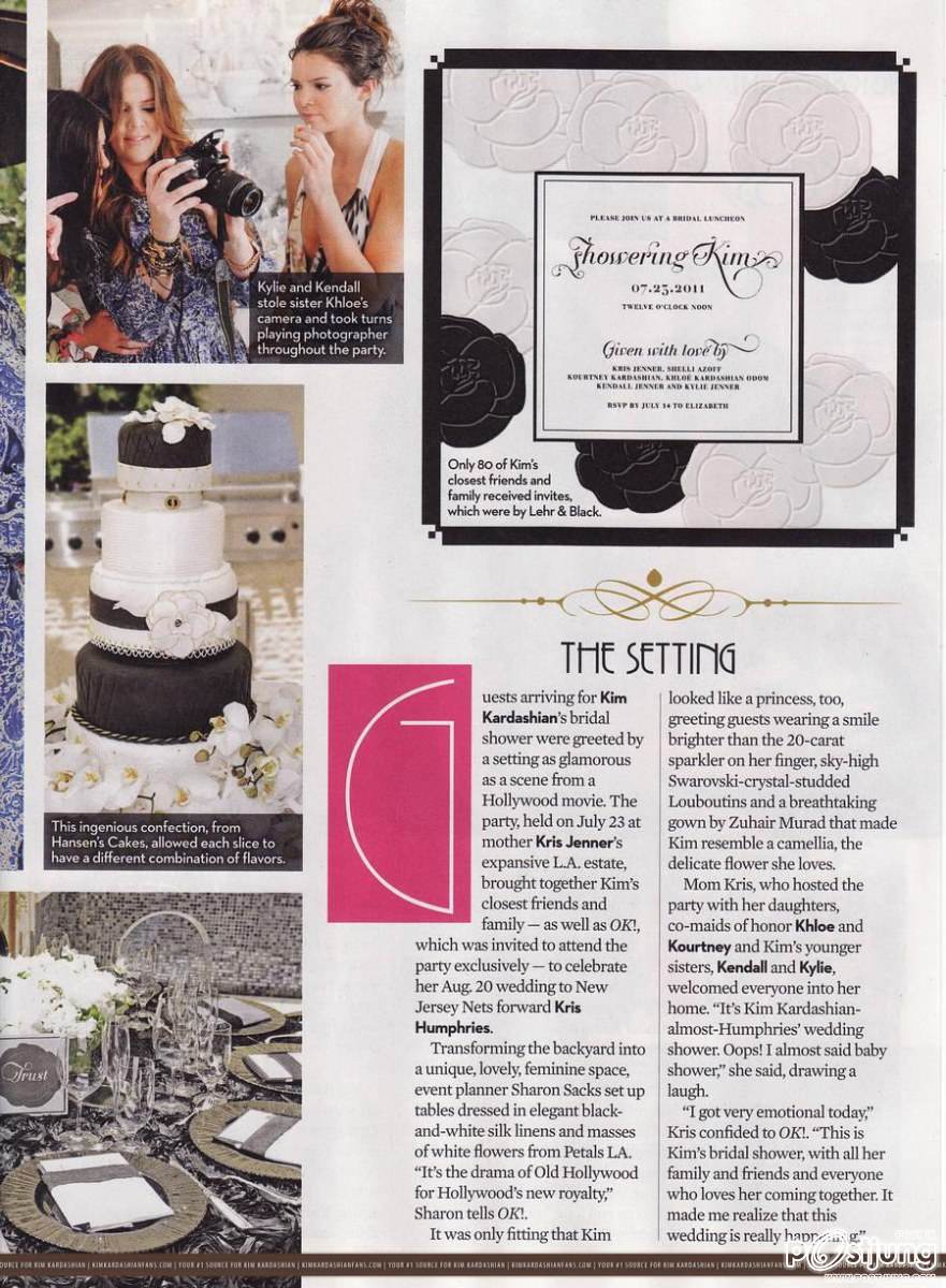 Kim Kardashian Wedding Day @ OK! Magazine issue 33 August 2011