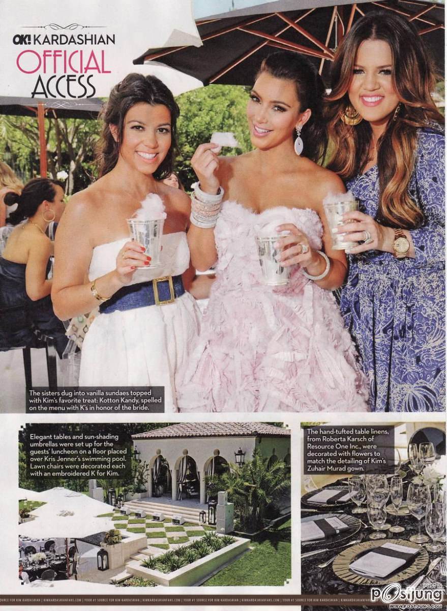 Kim Kardashian Wedding Day @ OK! Magazine issue 33 August 2011