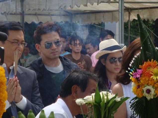 ป๋อ - แอฟ ในงานบวงสรวง "รักประกาศิต ภูชิตย์-นริศรา"