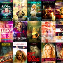 Britney's single แบบ Poster หนัง