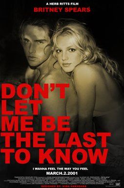 Britney's single แบบ Poster หนัง