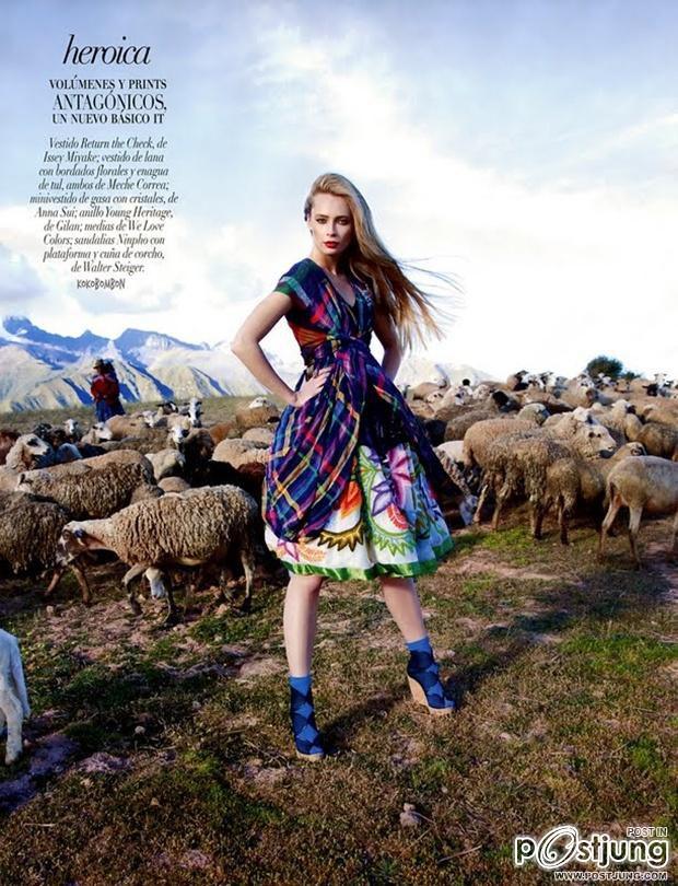 Tiiu Kuik @ Vogue Argentina August 2011