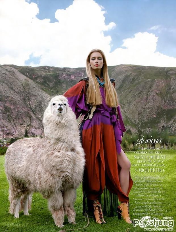 Tiiu Kuik @ Vogue Argentina August 2011