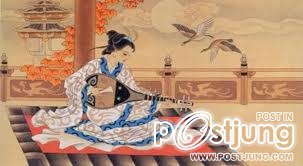 "ความงามที่ทำให้แม้แต่ฝูงนกยังต้องร่วงหล่นจากท้องฟ้า" (so beautiful as to make flying geese fall)