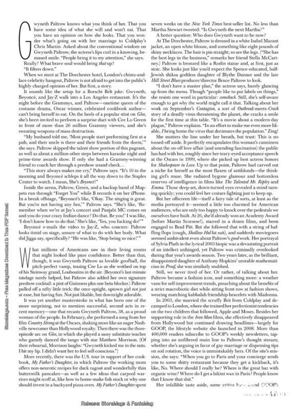 Gwyneth Paltrow @ Elle US September 2011