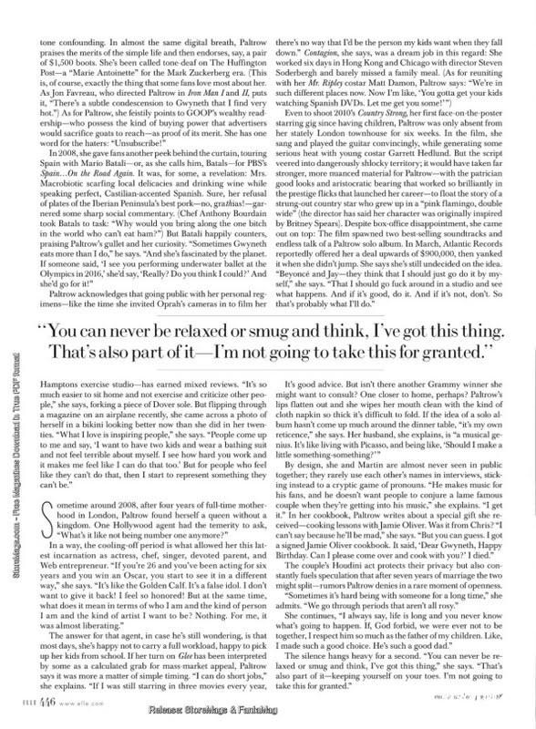 Gwyneth Paltrow @ Elle US September 2011