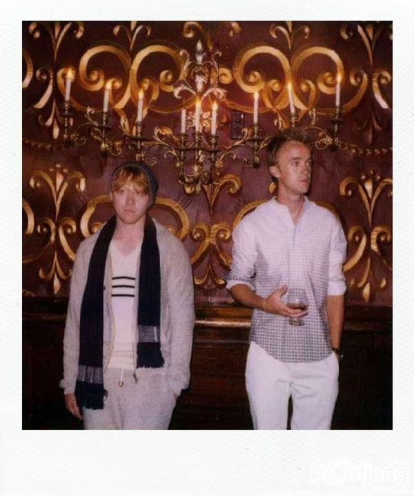 Rupert Grint & Tom Felton @ Band Of Outsiders's Fall 2011 Collection