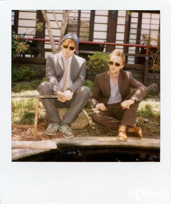 Rupert Grint & Tom Felton @ Band Of Outsiders's Fall 2011 Collection