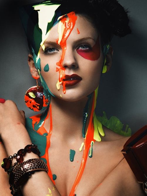 บิวตี้ช็อท พร้อมละเลงสีแบบไฮแฟชั่น