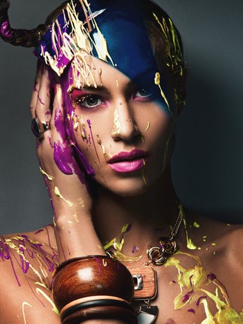 บิวตี้ช็อท พร้อมละเลงสีแบบไฮแฟชั่น