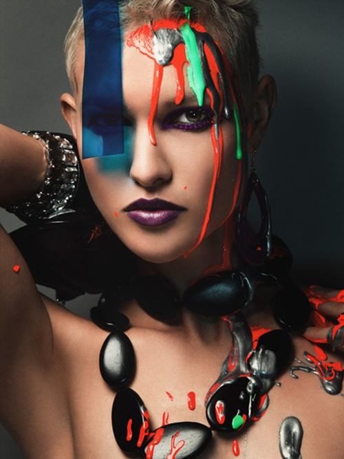 บิวตี้ช็อท พร้อมละเลงสีแบบไฮแฟชั่น