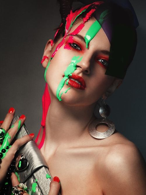 บิวตี้ช็อท พร้อมละเลงสีแบบไฮแฟชั่น