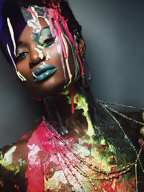 บิวตี้ช็อท พร้อมละเลงสีแบบไฮแฟชั่น