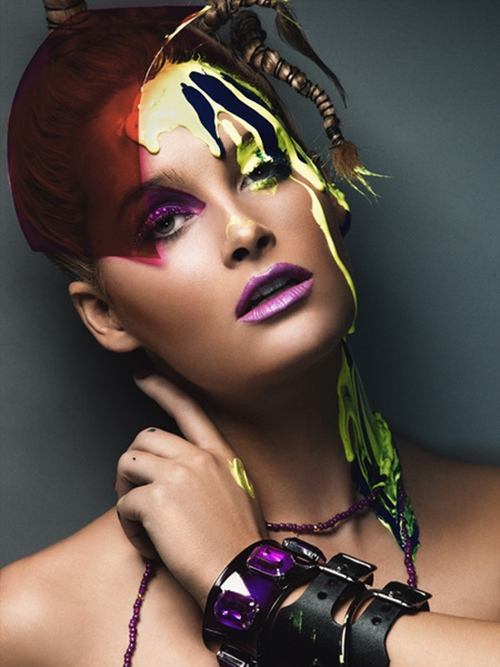 บิวตี้ช็อท พร้อมละเลงสีแบบไฮแฟชั่น