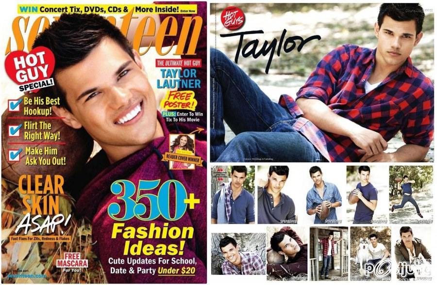 Taylor Lautner @ Seventeen US October 2011