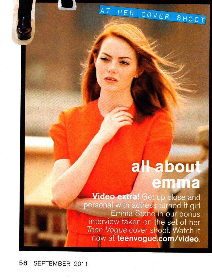 Emma Stone @ Teen Vogue US September 201