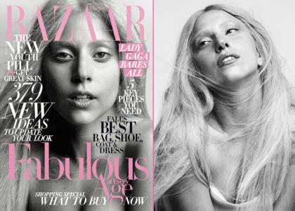PHOTO: Lady Gaga Goes Bare On The Cover Of 'Harper's Bazaar'
