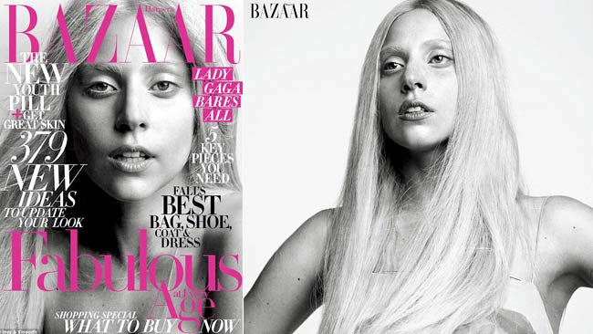 PHOTO: Lady Gaga Goes Bare On The Cover Of 'Harper's Bazaar'