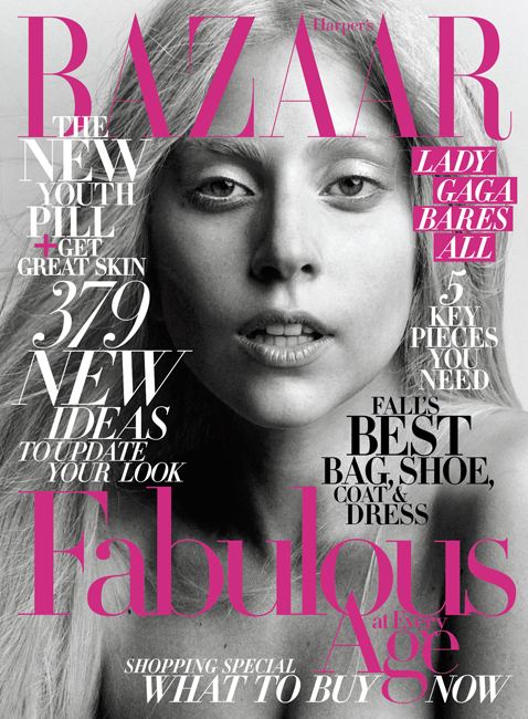 PHOTO: Lady Gaga Goes Bare On The Cover Of 'Harper's Bazaar'