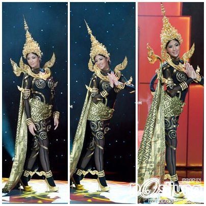 Miss Thailand Universe 2011 ซ้อมโชว์ชุดประจำชาติ