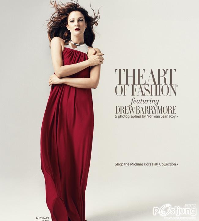 The Art of Fashion with Drew Barrymore for Neiman Marcus' Fall 2011 campaign