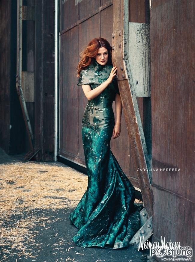 The Art of Fashion with Drew Barrymore for Neiman Marcus' Fall 2011 campaign