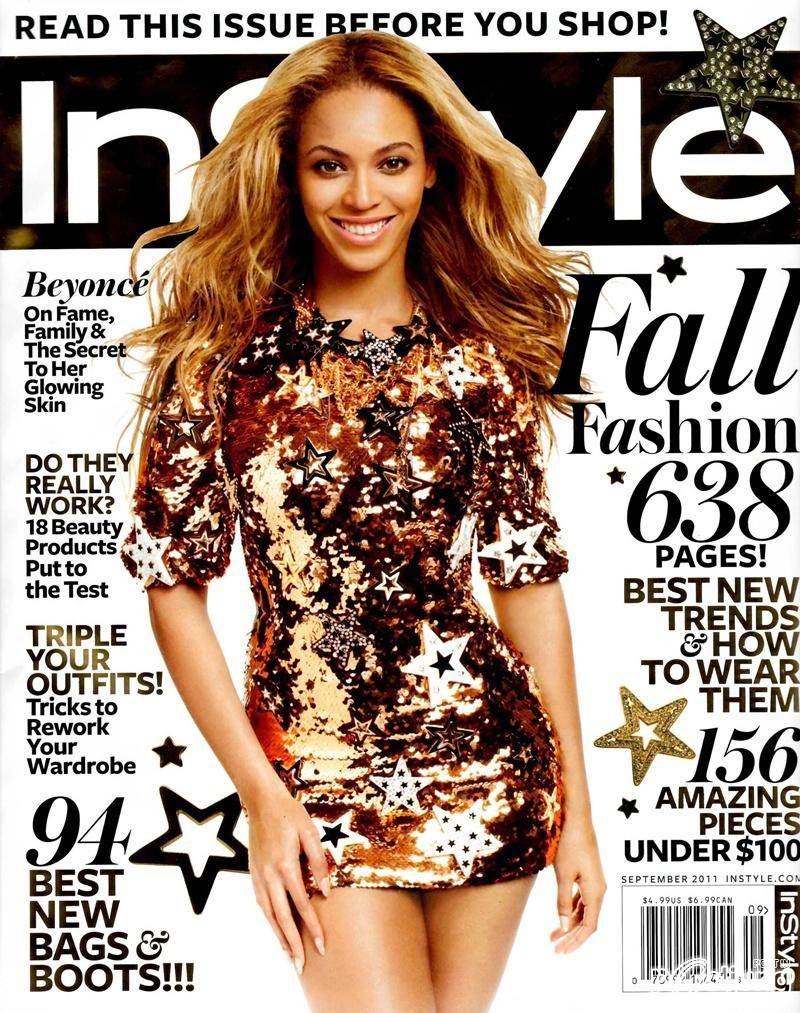 Beyonc&eacute; @ InStyle magazine September 2011