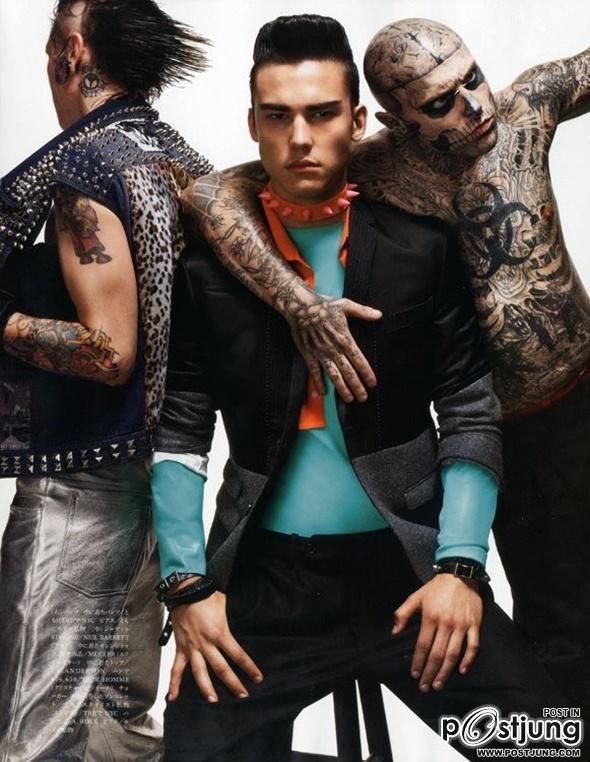 BRADLEY SOILEAU / CHRIS COLTON / RICK GENEST @ VOGUE HOMMEs JAPAN F/W 2011