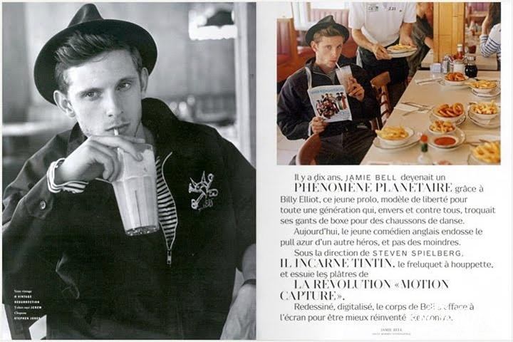 Jamie Bell @  Vogue Hommes International Paris F/W 2011