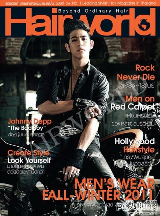 พอร์ช-ศรัณย์ เบี้องหลังถ่ายแบบนิตยสาร HAIR WORLD no.36  September 2011