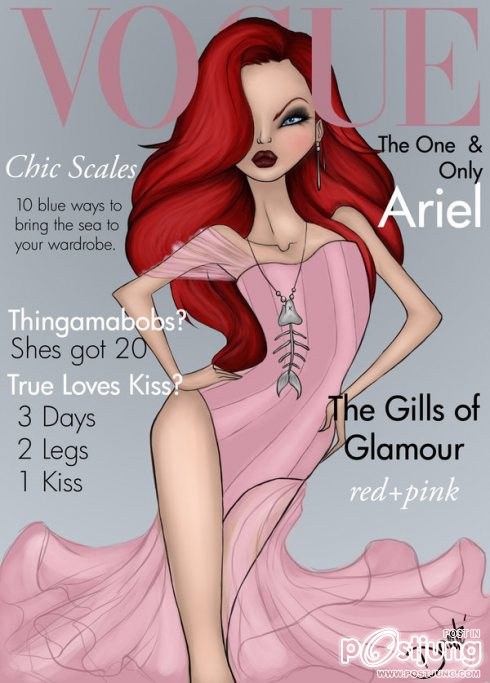 Disney Princess [Themed Vogue Covers]