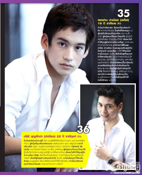 50 หนุ่มคลีโอ 2011, CLEO 50 Most Eligible Bachelors 2011 Thailand