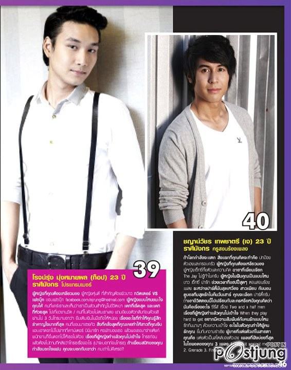 50 หนุ่มคลีโอ 2011, CLEO 50 Most Eligible Bachelors 2011 Thailand