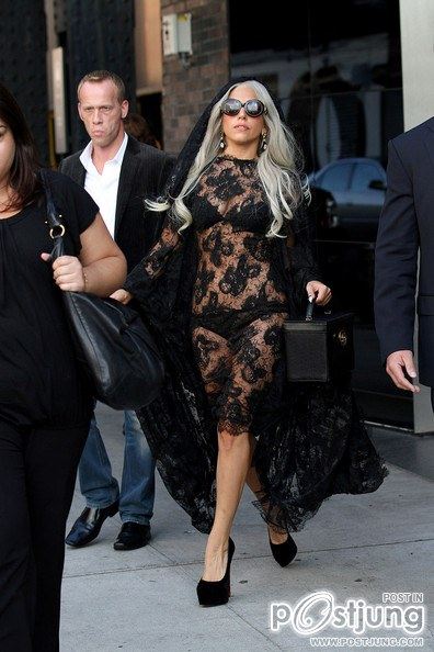 Lady Gaga in the Meatpacking District