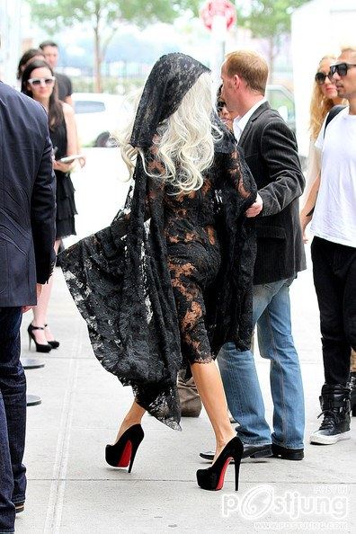 Lady Gaga in the Meatpacking District