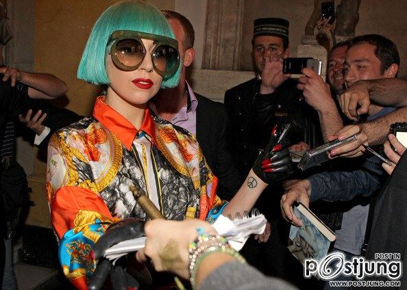 Lady Gaga at the St. Regis Hotel