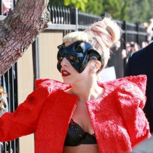 Lady Gaga at NBC Studios February 14, 2011