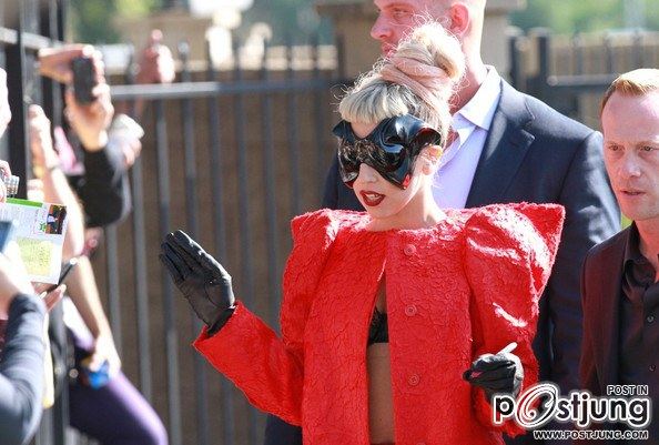 Lady Gaga at NBC Studios February 14, 2011
