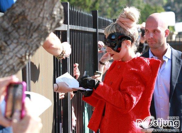 Lady Gaga at NBC Studios February 14, 2011