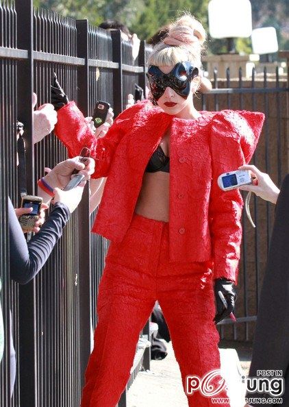 Lady Gaga at NBC Studios February 14, 2011