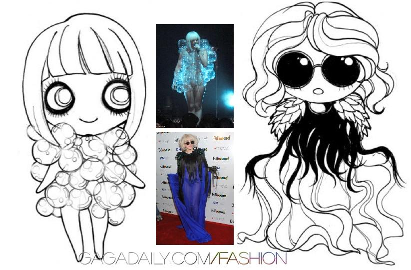Gaga กลายเป็นการ์ตูน SD